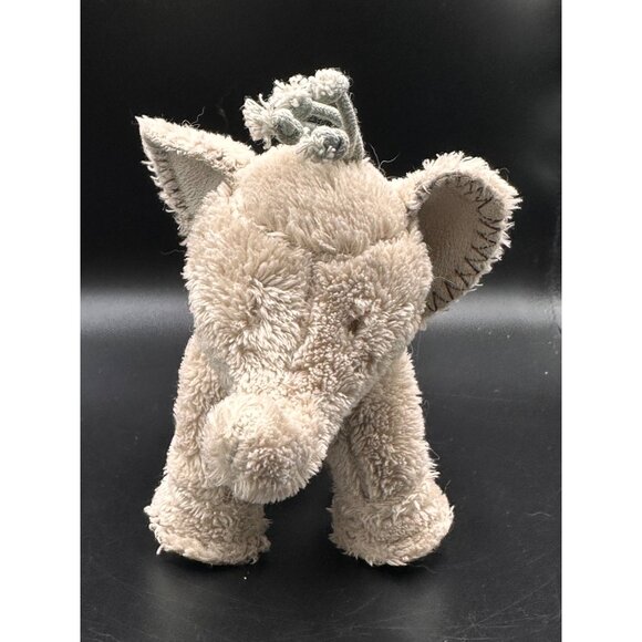 Stuffed Elephant Plush By Tartine Et Chocolat 7" Beige & Gray Soft Toy - Picture 9 of 16